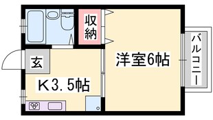 英賀保駅 徒歩34分 2階の物件間取画像